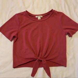 ‼️3 for $14‼️ADAM LEVINE burgundy tie up Top